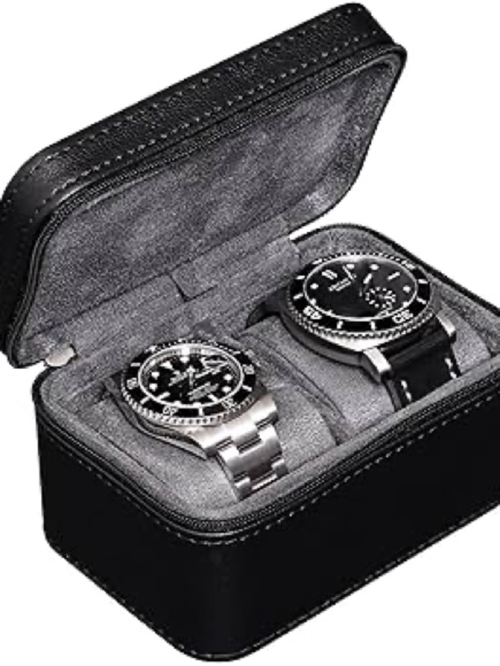 Rothwell San Francisco Two-Slot Watch Holder and Display Pad - NEW